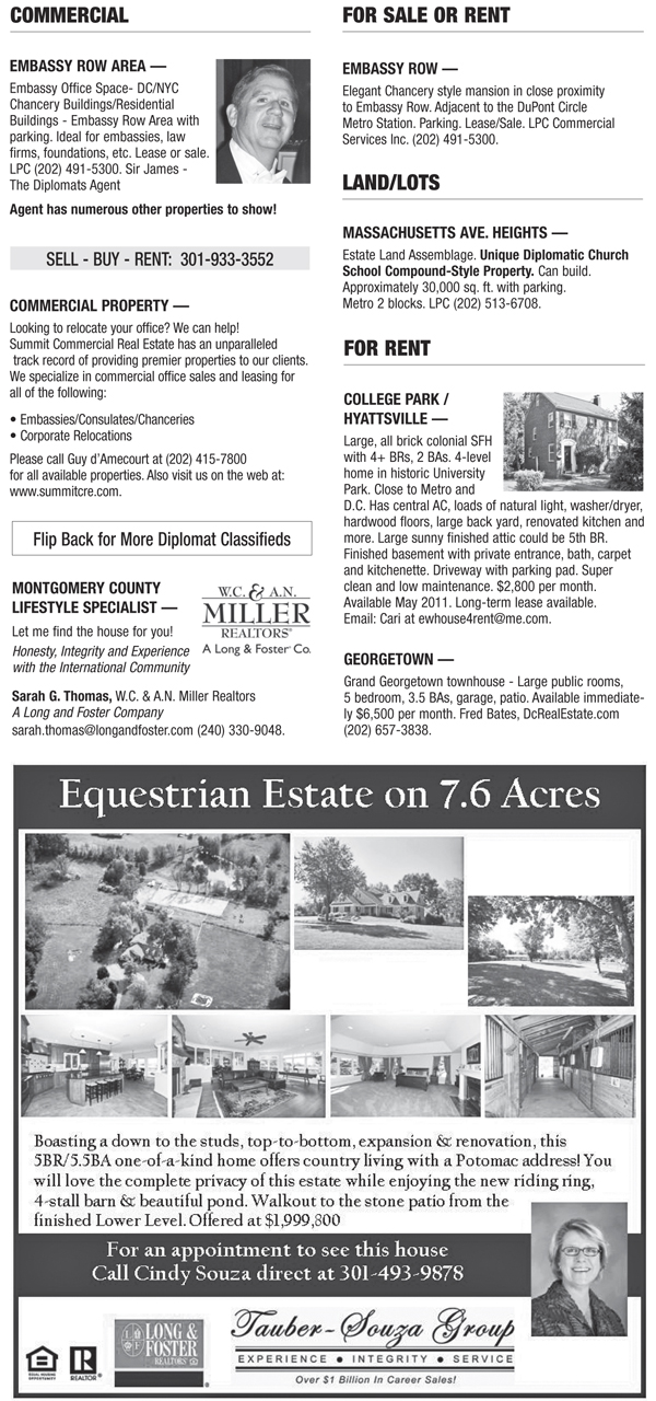 Real Estate Classifieds – March 2011