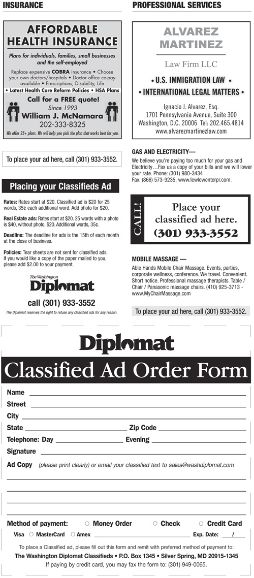 Classifieds – May 2011