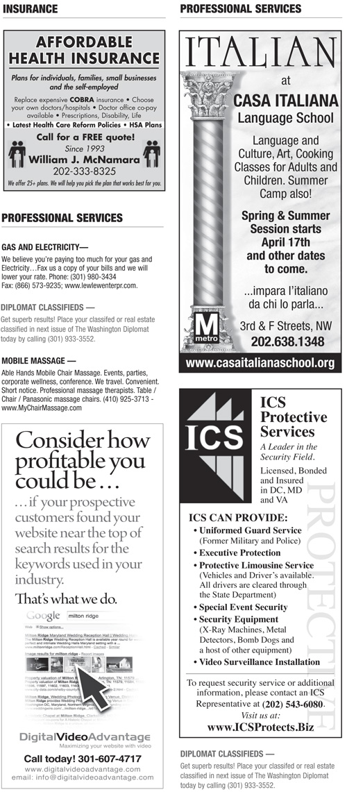 Classifieds – April 2011