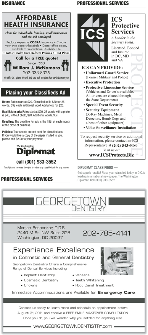 Classifieds – July 2011