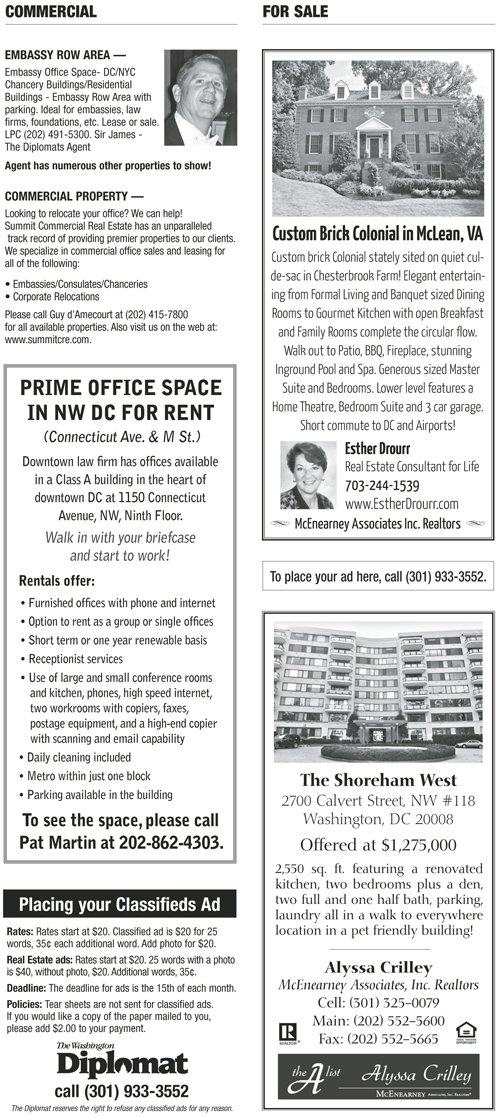 Real Estate Classifieds – September 2011