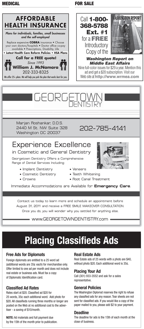 Classifieds – October 2011