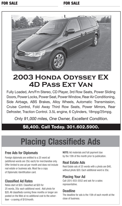 Classifieds – November 2011