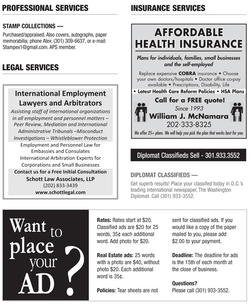 Classifieds – May 2012