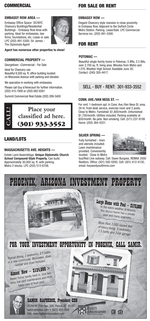 Real Estate Classifieds – June 2012