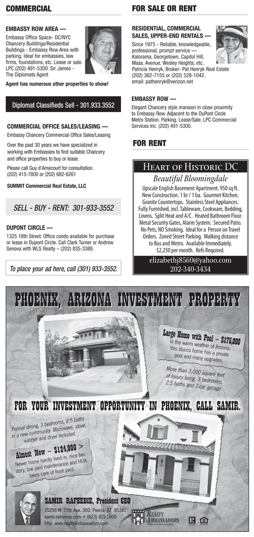 Real Estate Classifieds – September 2012