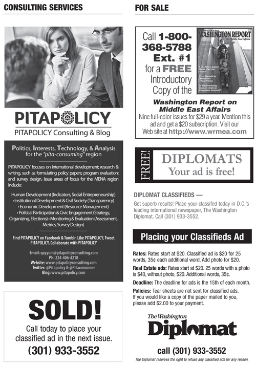 Classifieds – June 2013