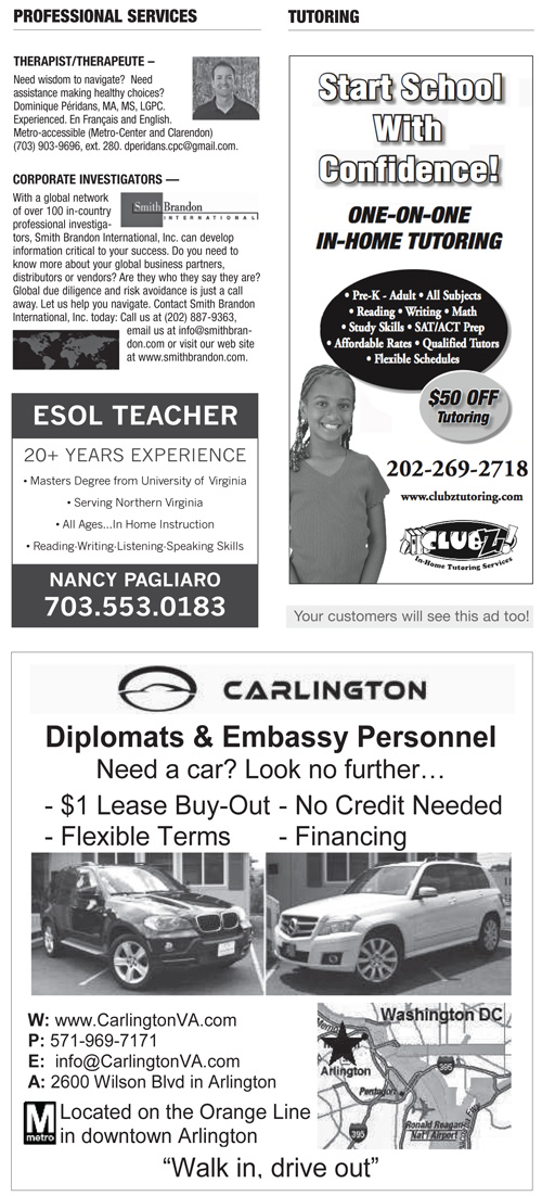 Classifieds – September 2013
