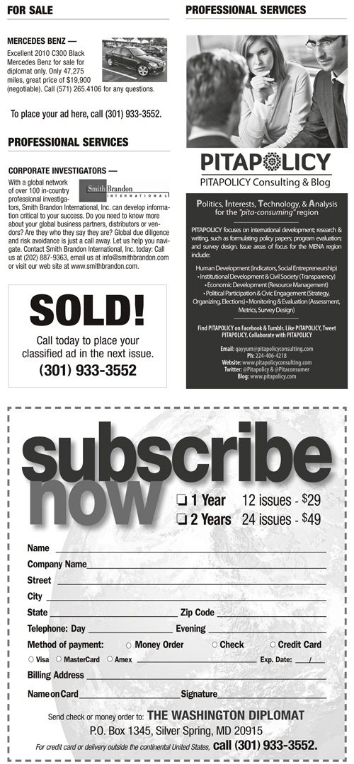 Classifieds – September 2014