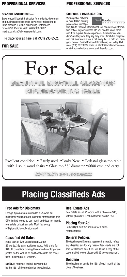 Classifieds – October 2014