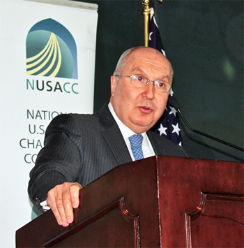 NUSACC Honors Lebanon’s Outgoing Envoy, Antoine Chedid