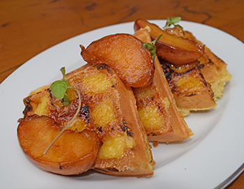 dining.blue.duck.waffle.brulee.story