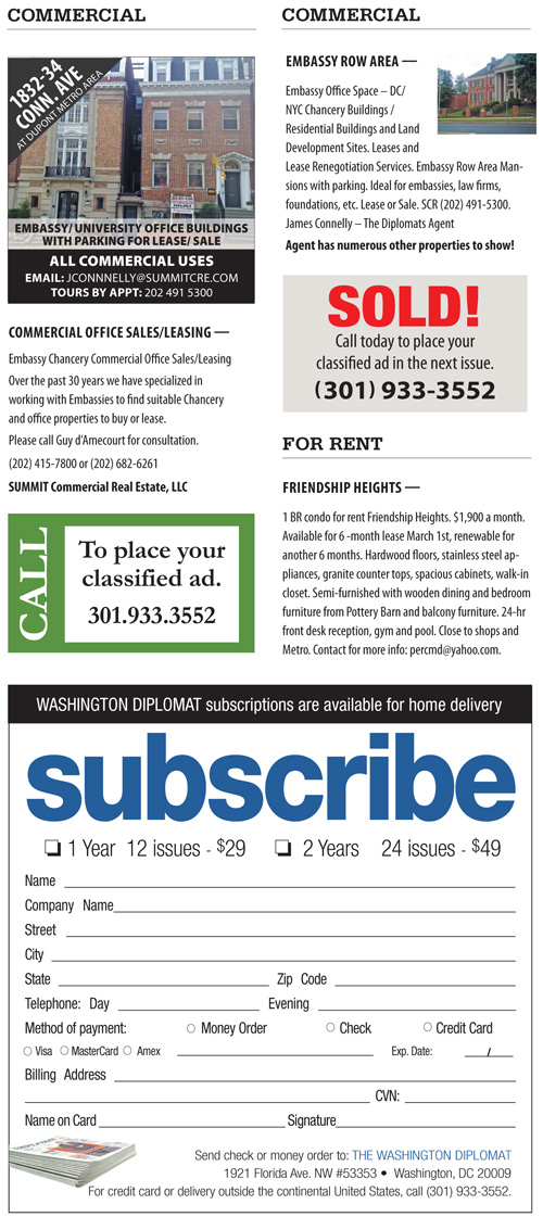 Real Estate Classifieds – February 2018