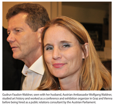 Austrian Wife, on Leave from Parliament Job, Shares Love of Arts with Husband