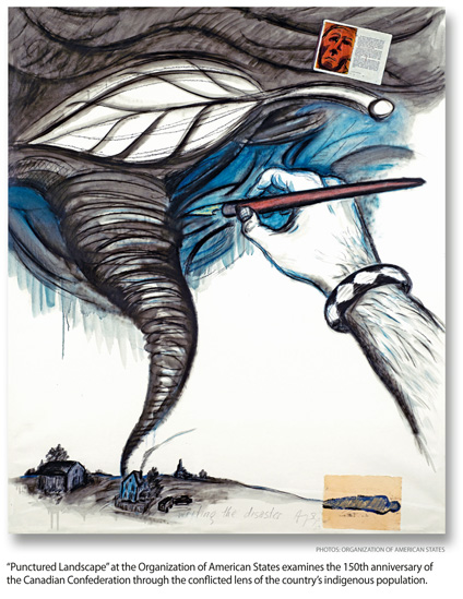 ‘Punctured Landscape’ Surveys Highs and Lows of 150th Anniversary of Canadian Confederation