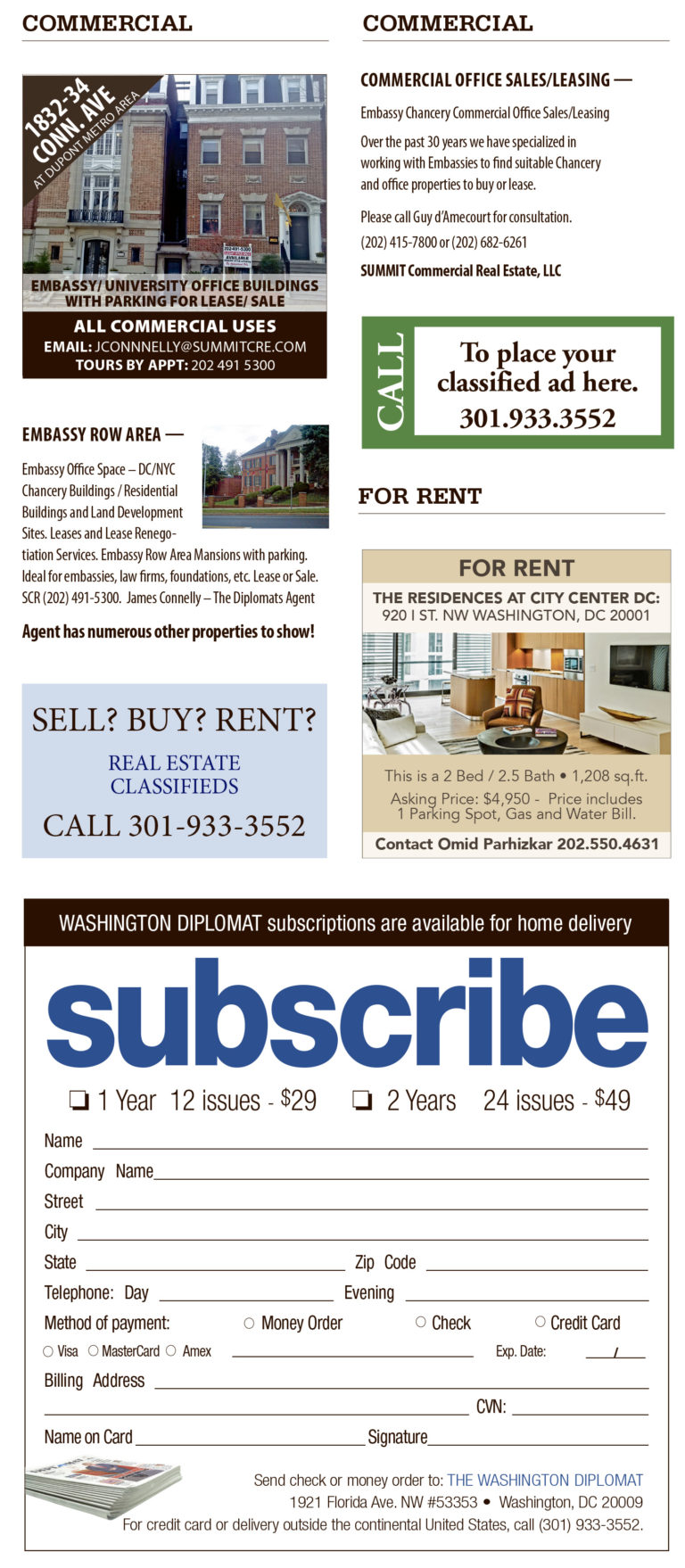Real Estate Classifieds – May 2018