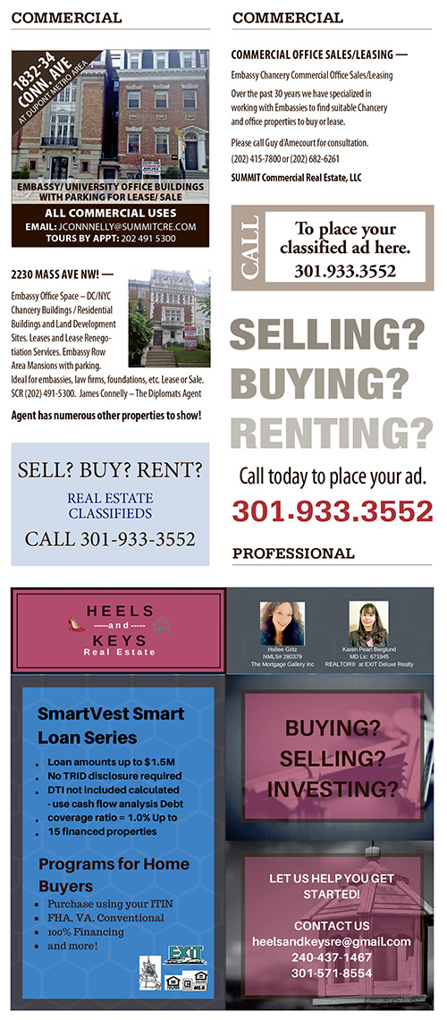 Real Estate Classifieds – June 2018