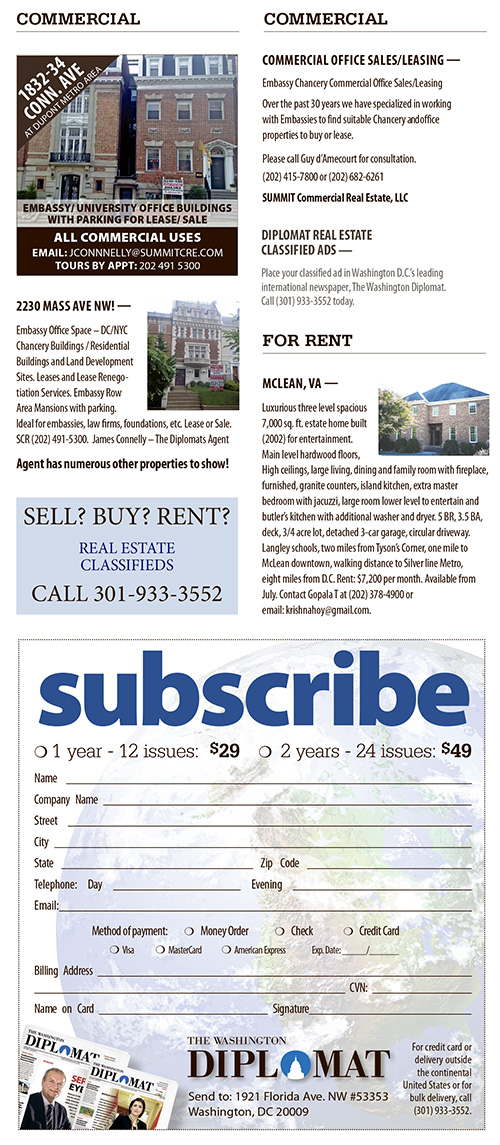 Real Estate Classifieds – July 2018