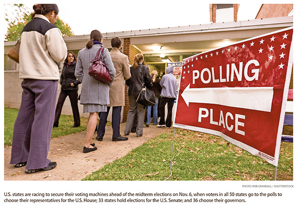 U.S. States Race to Protect Voting Machines from Hacking Ahead of Midterm Elections