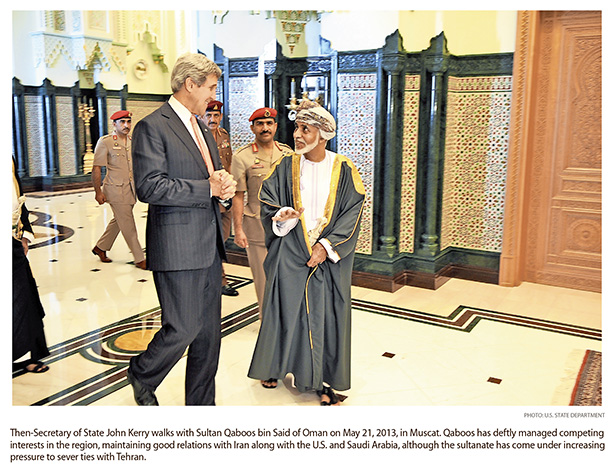 Peacemaker Sultan Qaboos Faces Growing Pressure from Saudi Arabia, U.S. to Pick Sides