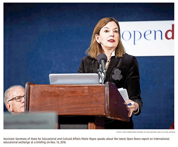 Marie Royce Promotes Power of Educational Exchange to Further America’s Interests