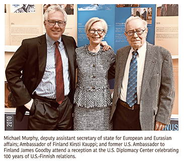 Sidebar: From Sports to Saunas: Finland, U.S. Mark 100 Years of Ties