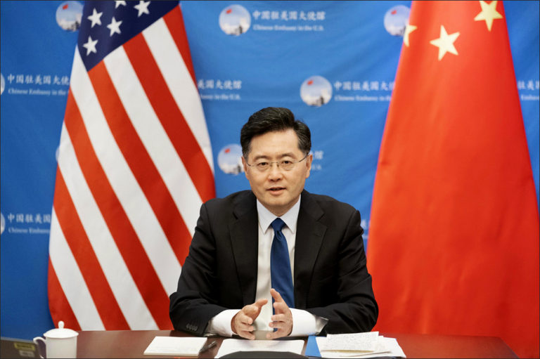 Chinese Ambassador Qin Gang addresses strained bilateral ties