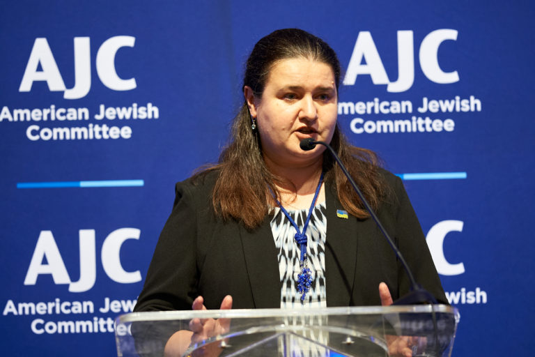 Ukraine’s Oksana Markarova takes spotlight at AJC Ambassador Seder