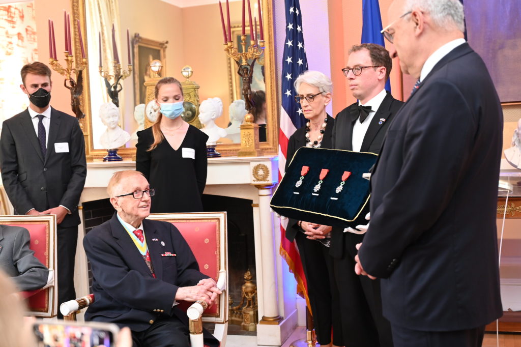 French Embassy awarding the Legion of Honor to four American Heroes on the eve of Bastille Day