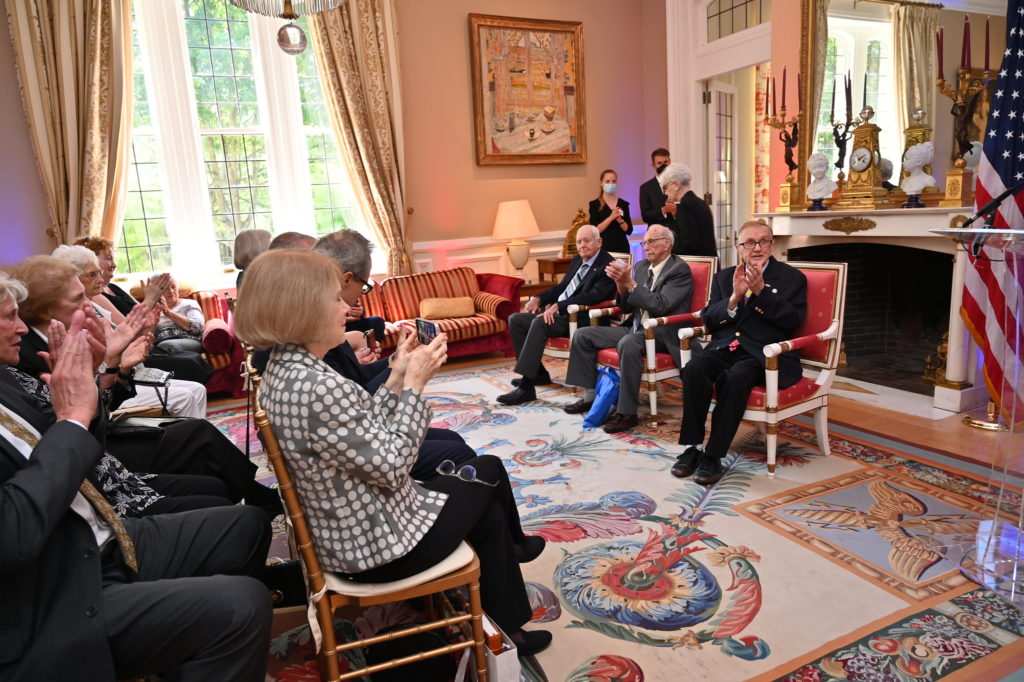 Leslie M. Simmler, Ernest Marvel, J. David Bailey, the Legion of Honor award recipients