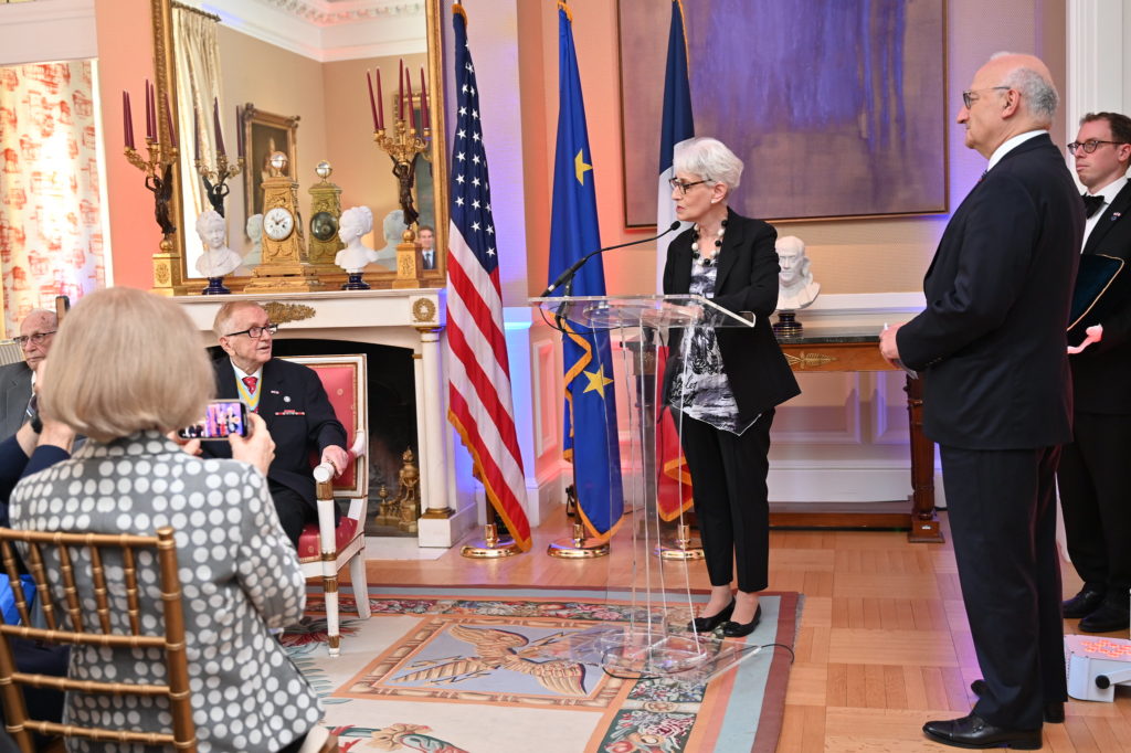 Deputy Secretary Wendy Sherman giving a speech