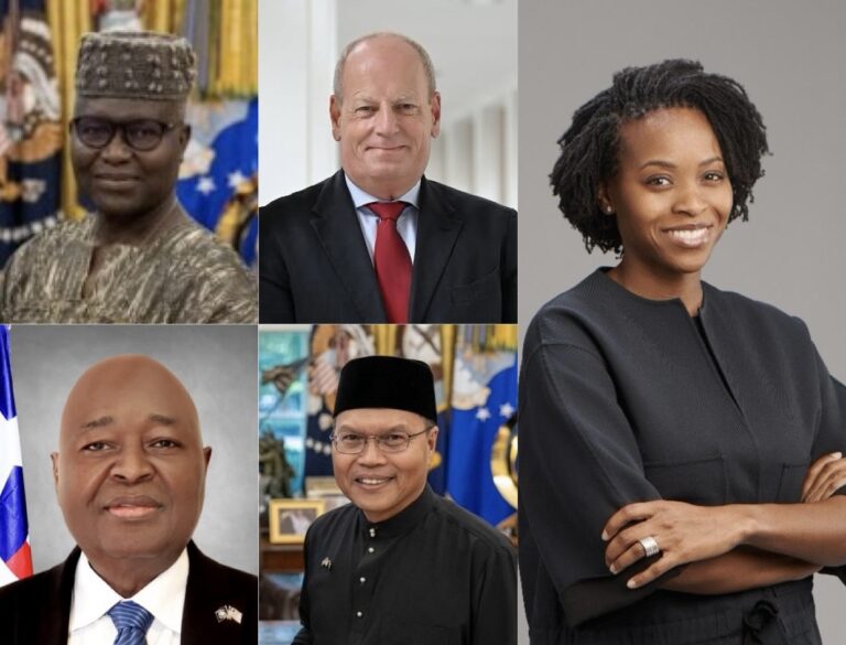 Five new ambassadors take posts in Washington