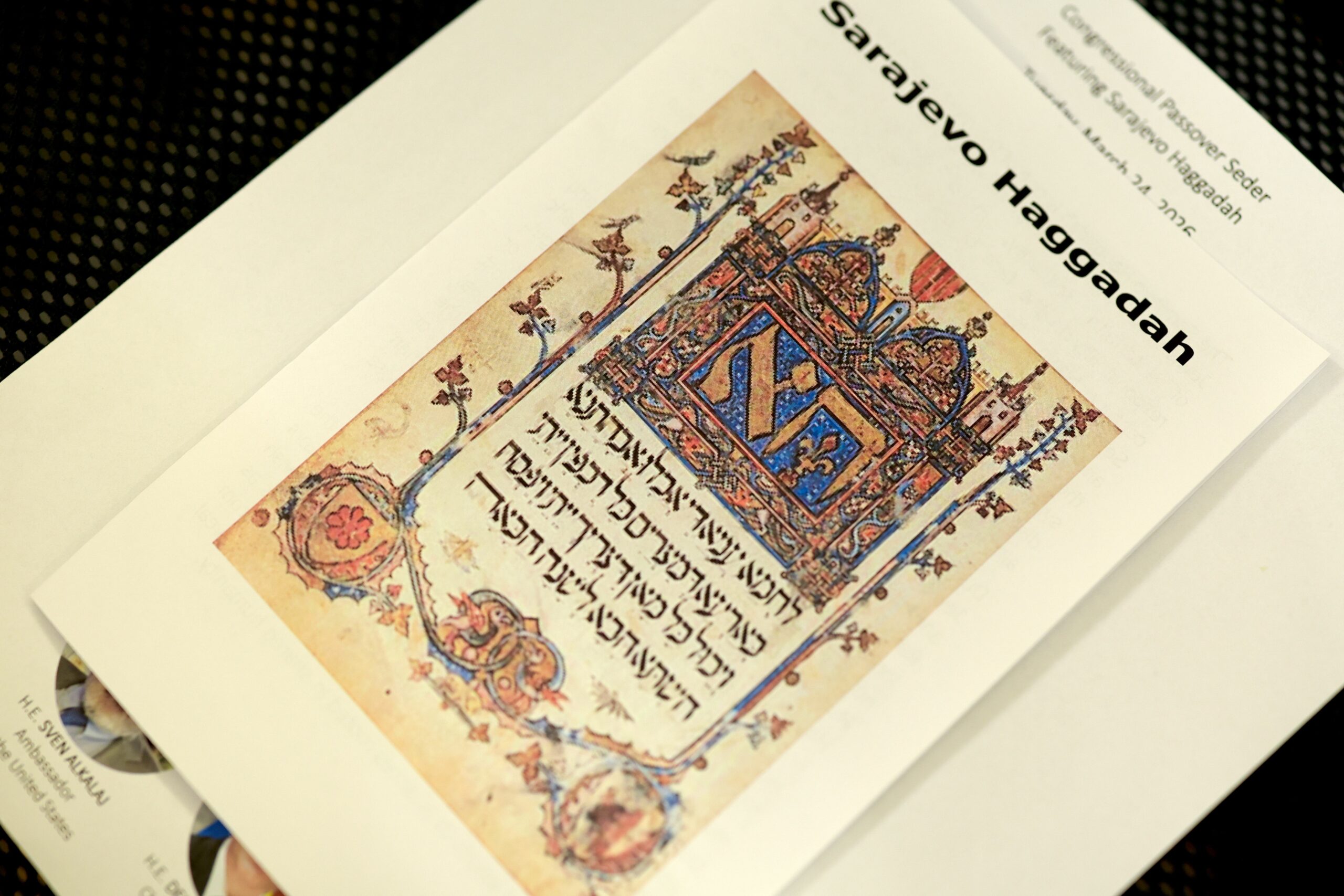 Bosnia’s prized Sarajevo Haggadah focus of Capitol Hill Passover Seder